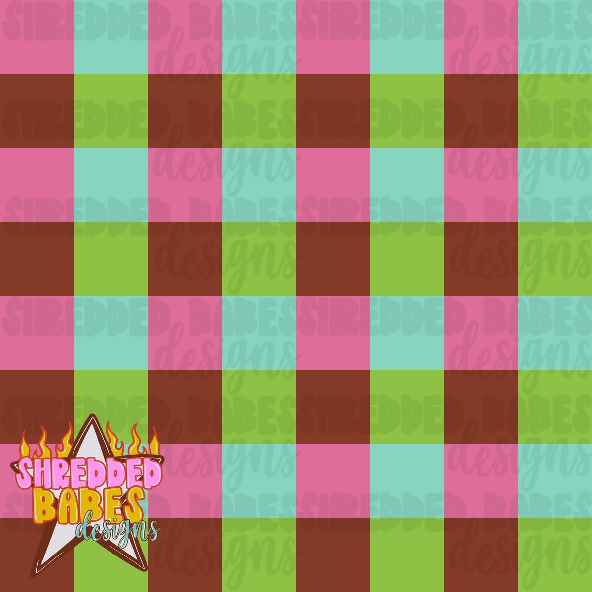 Gabby Coordinating Checkered Seamless
