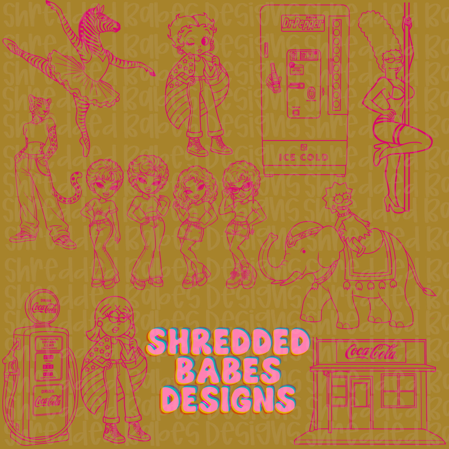 WEIRD SHIT STAMP SET