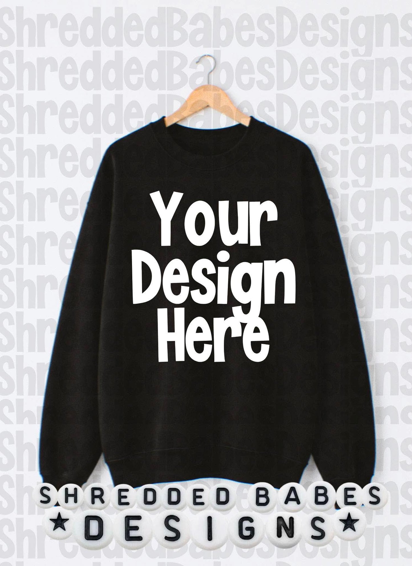 Black Sweatshirt Mock Up