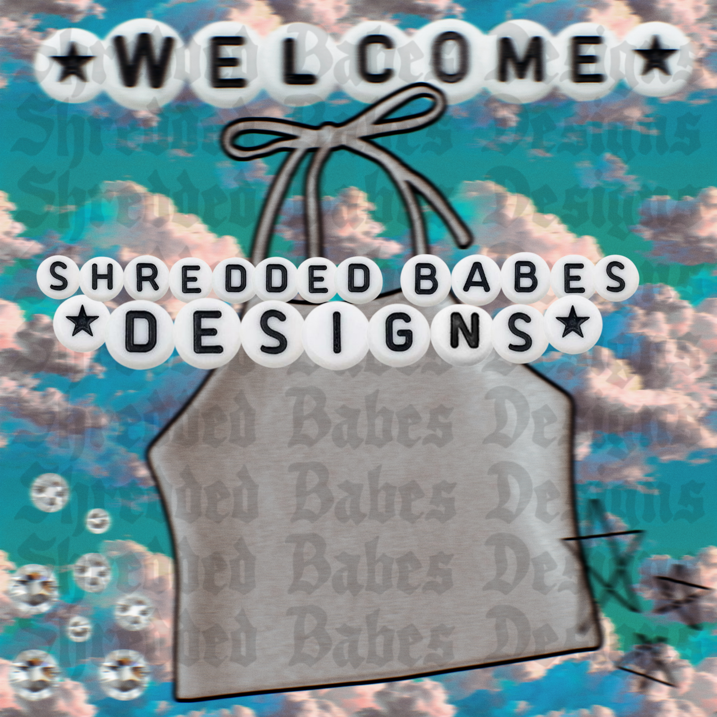 Welcome Tube Top Graphic Paper