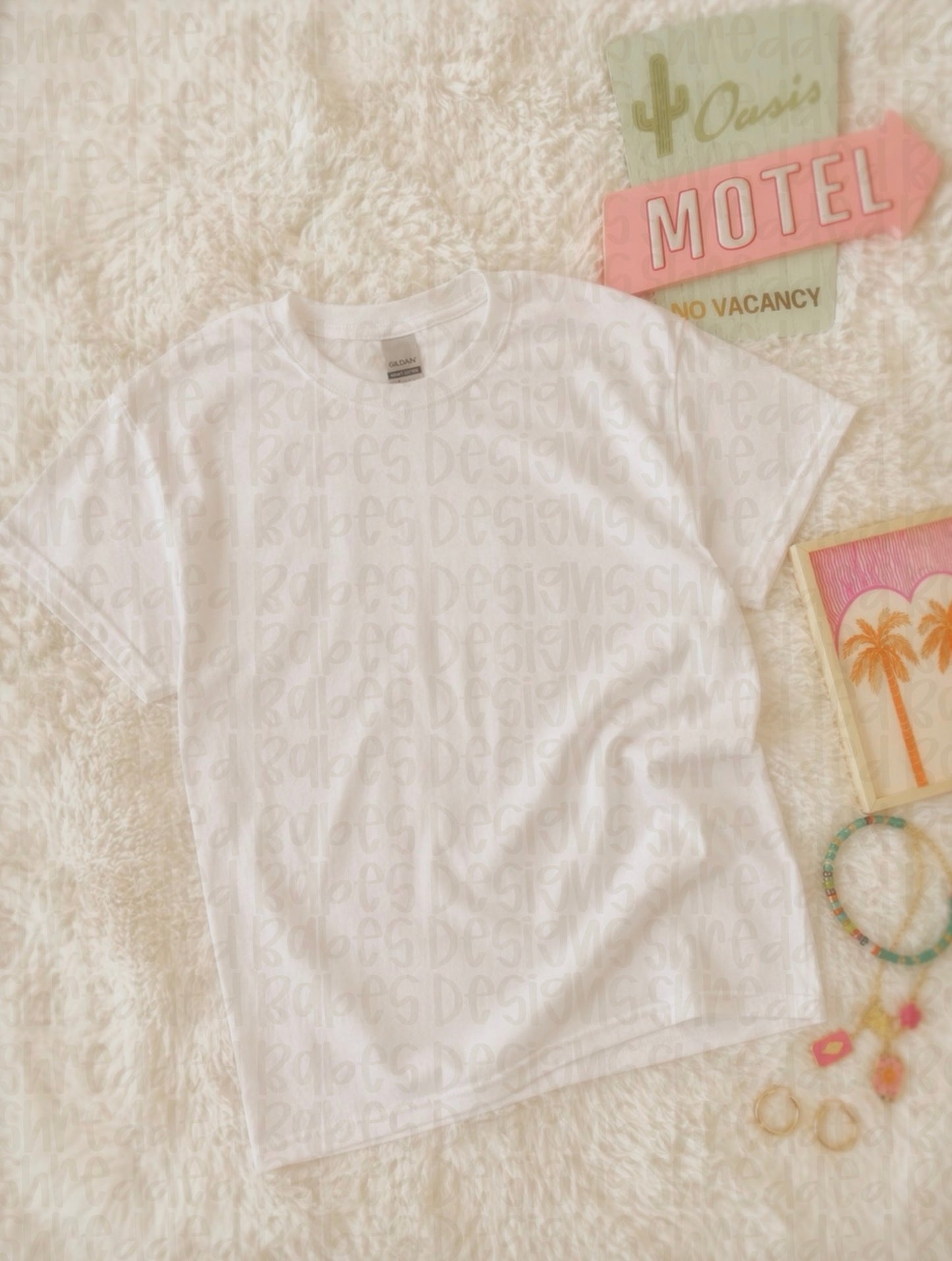 White Tee Mock