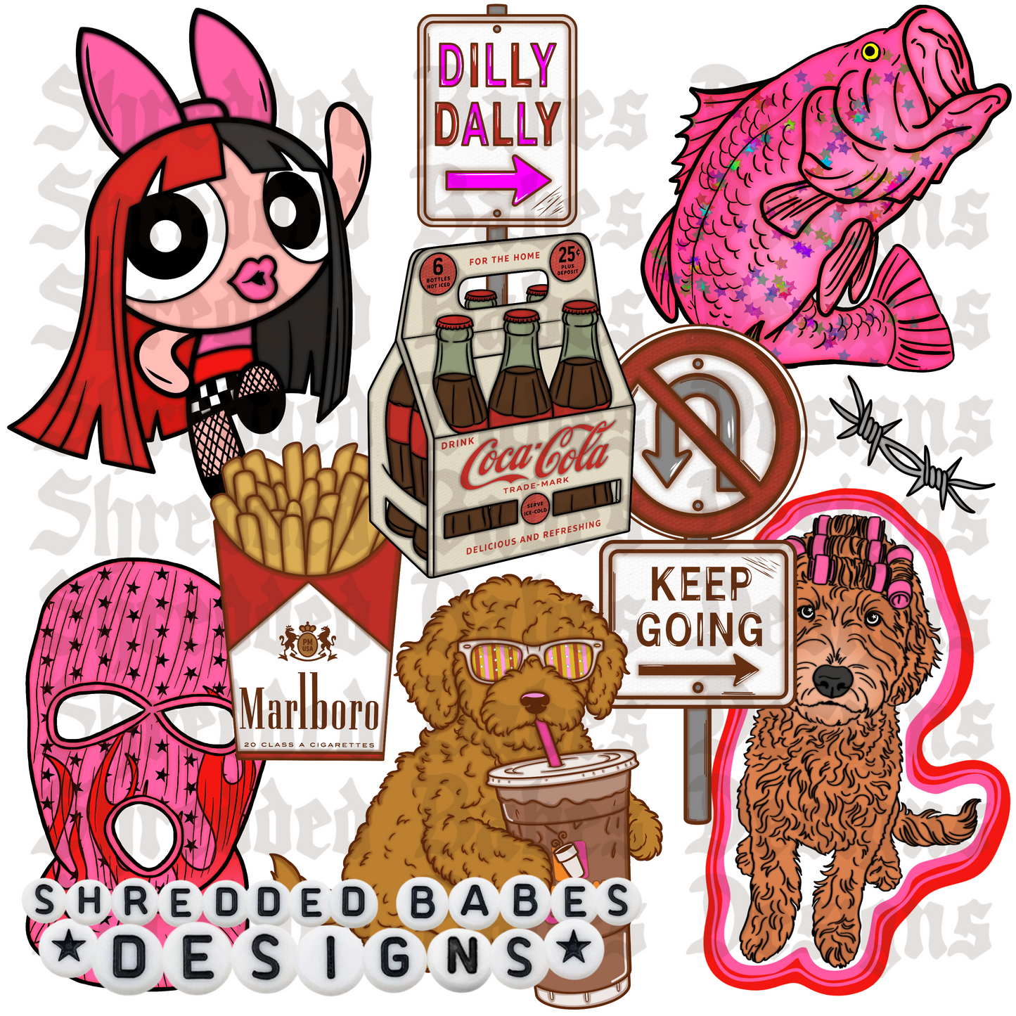 SHREDDED BABEZZZ CLIPART BUNDLE