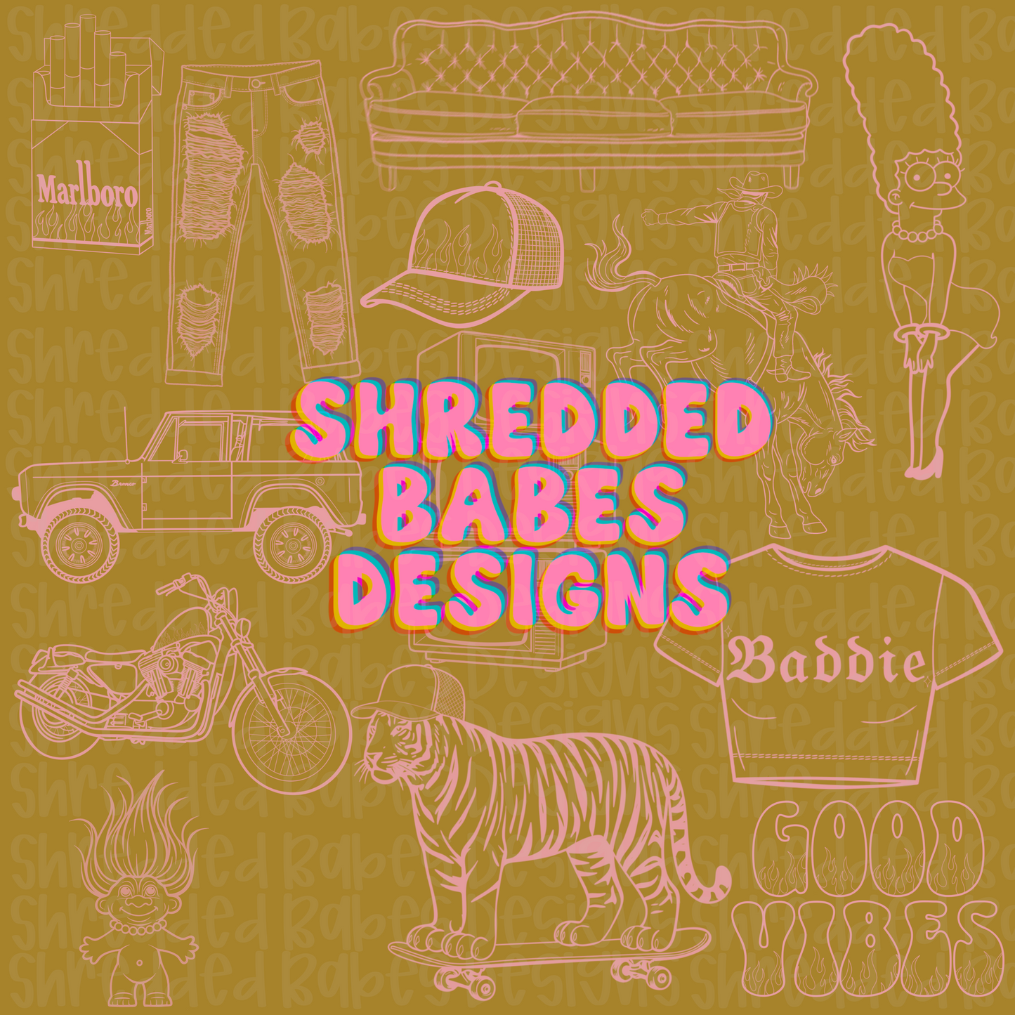 BADDIE STAMP SET
