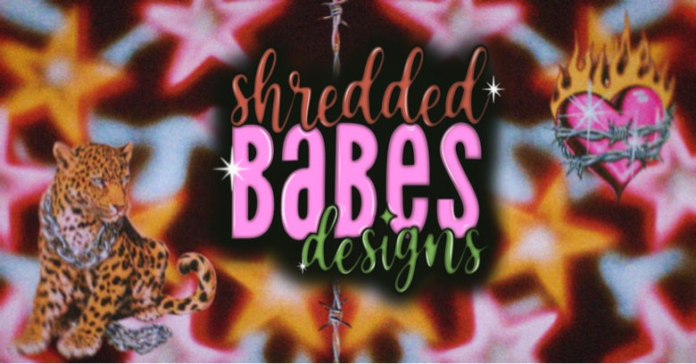 Airbrush Background — Leopard Star Flaming Heart