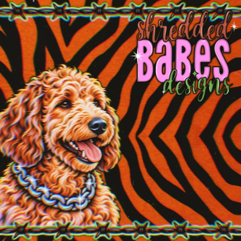 Doodle Chain Zebra Background