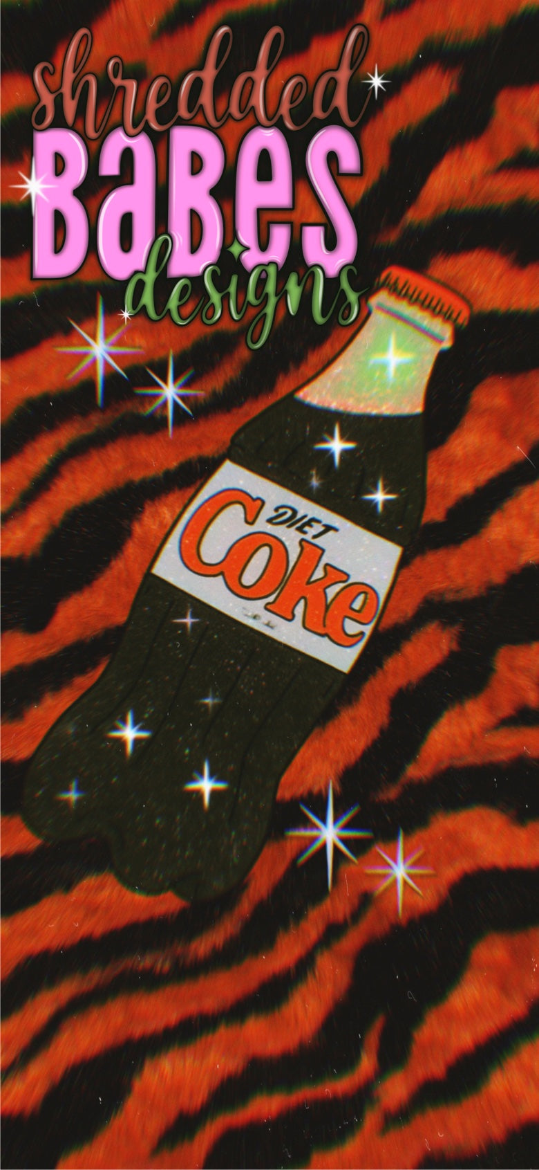 Diet Coke Tiger Stripes Phone Wallpaper