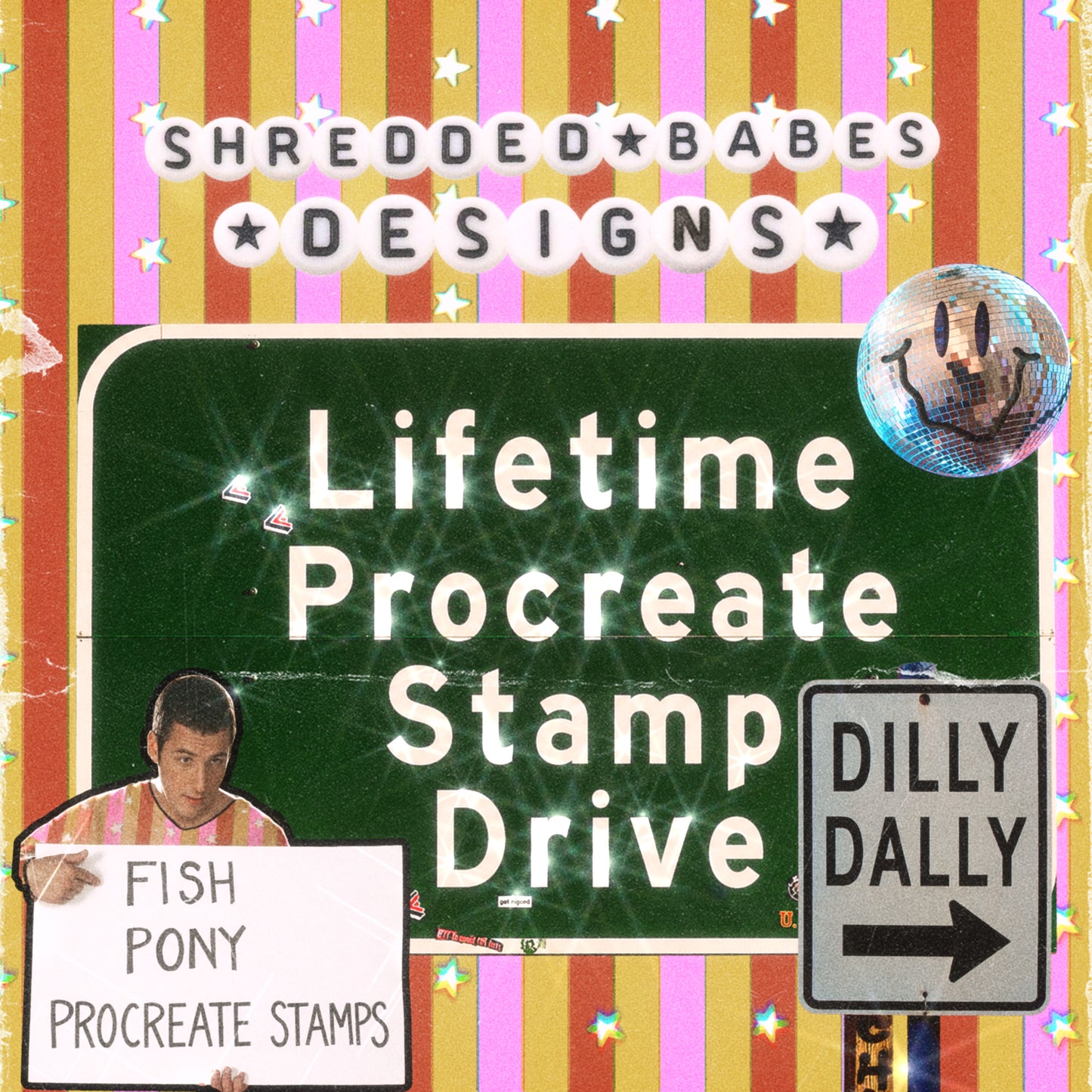 Lifetime Procreate Stamp Set Drive