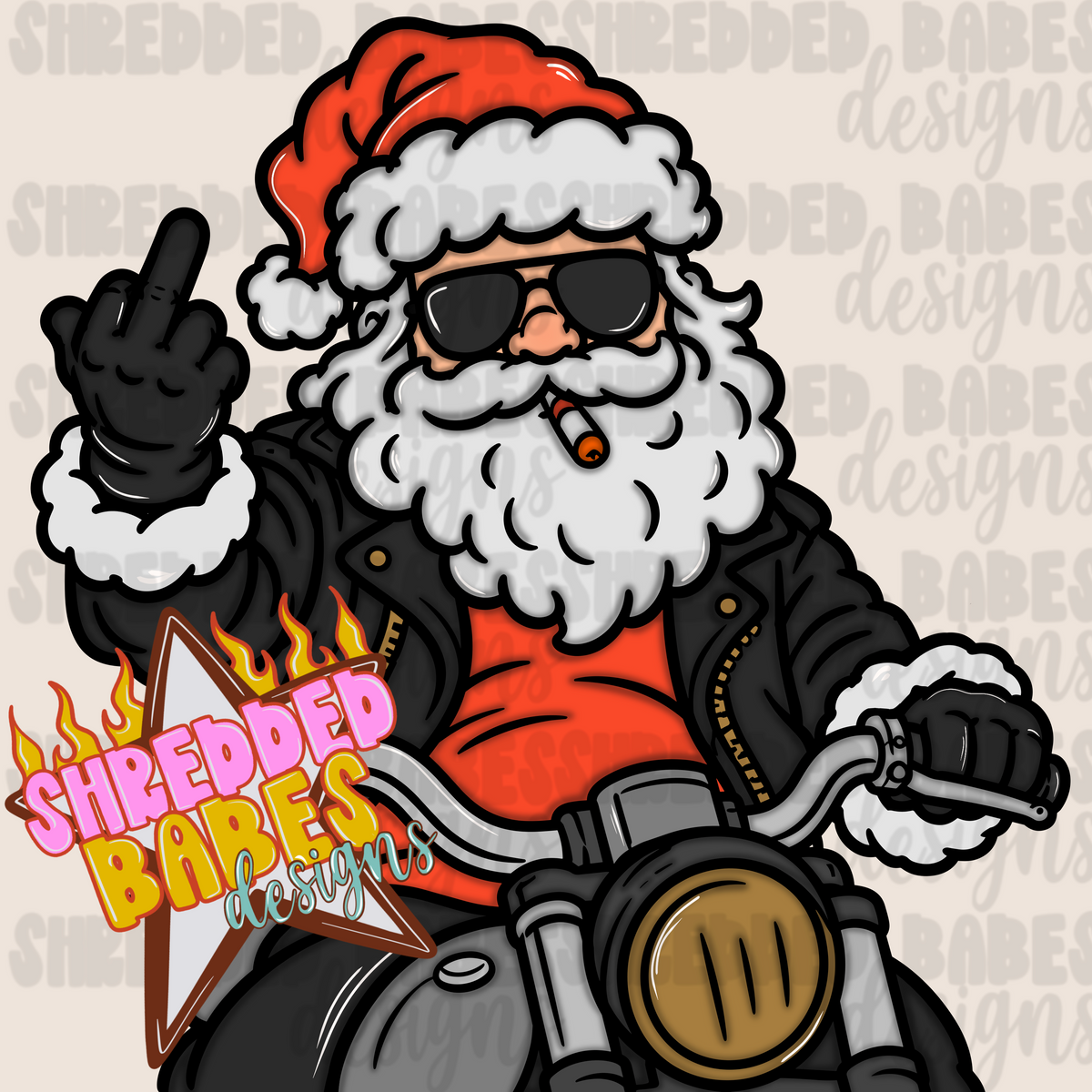Feral Santa Clipart Or PNG