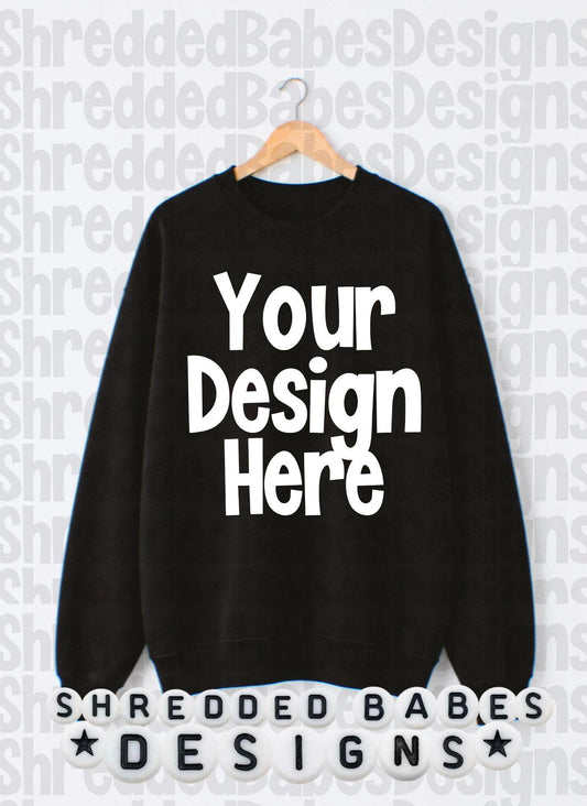 Black Sweatshirt Mock Up