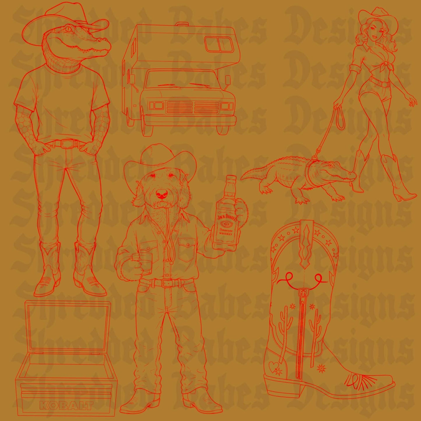 Western Babe Stamp Set • Semi Exclusive