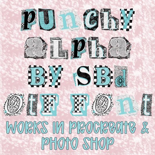 Punchy OTF & PNG Files