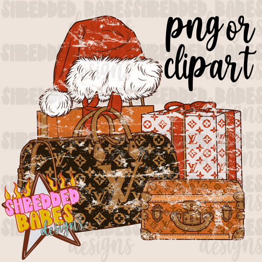 Boujee Christmas Clipart or PNG