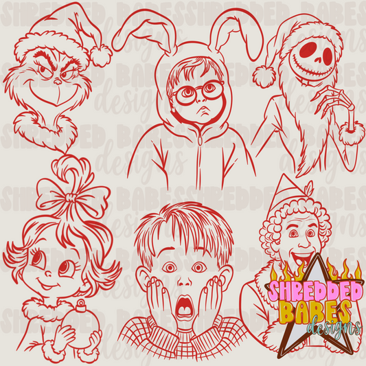 Christmas Procreate Stamp Set