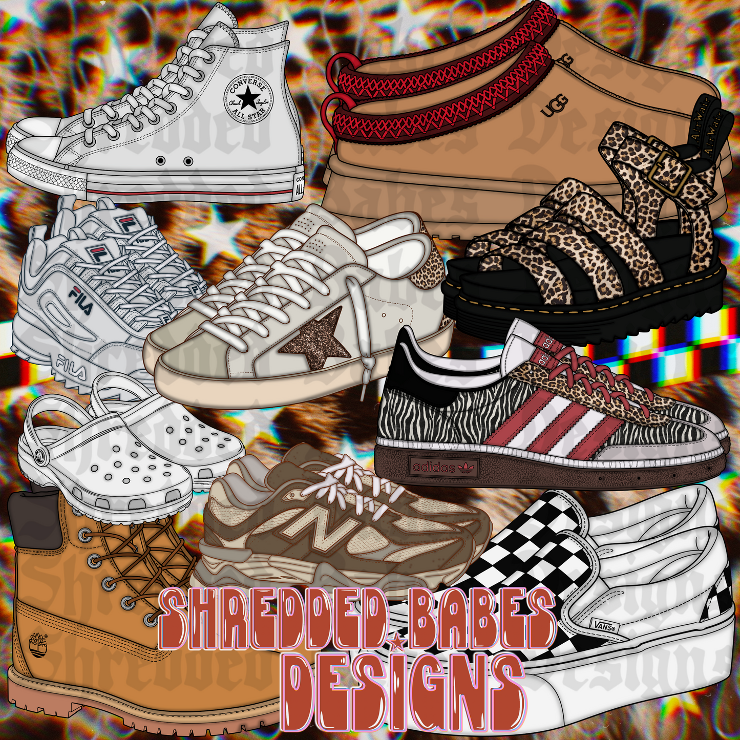 SHREDDED BABEZZZ JUST KICKIN IT CLIPART BUNDLE • in 2026 drive