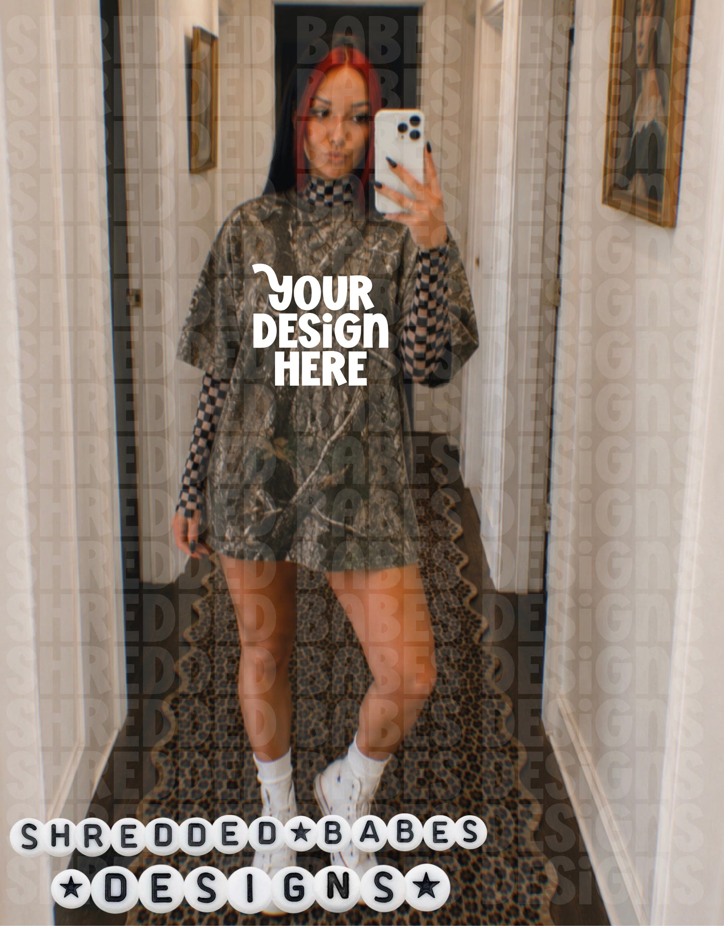 Girl Camo Tee Mock Up