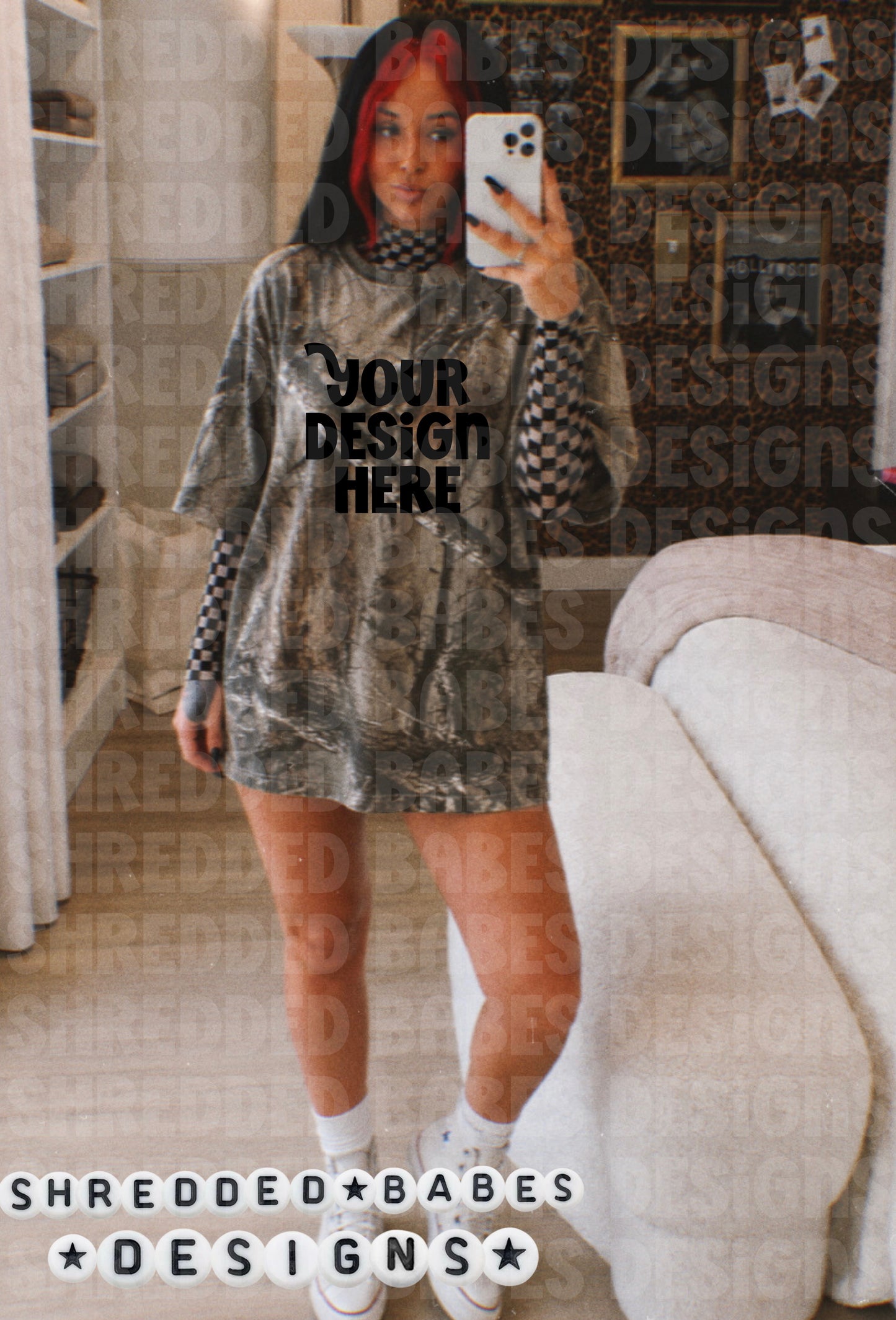 Girl Camo Tee Mock Up
