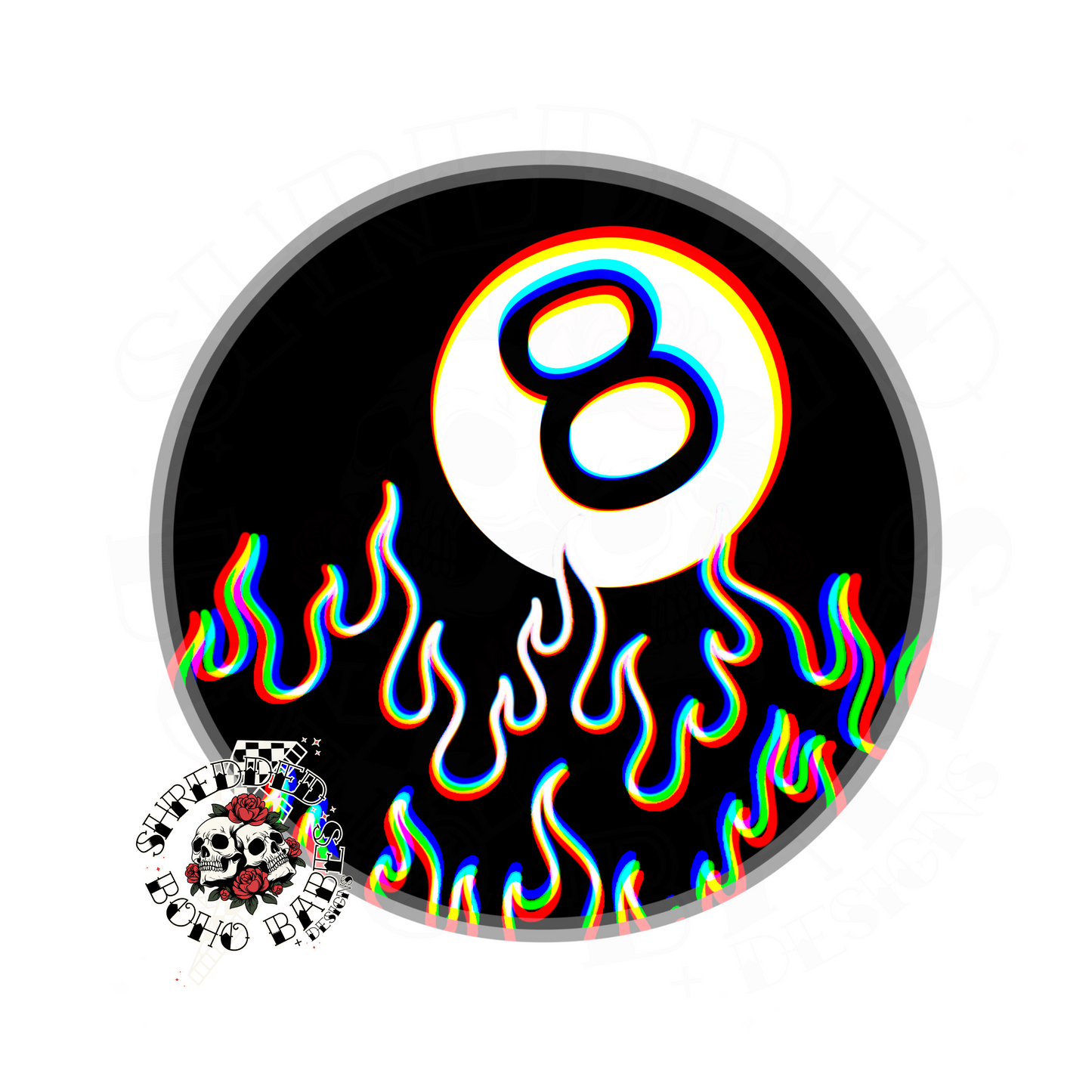 Trippy 8 Ball PNG