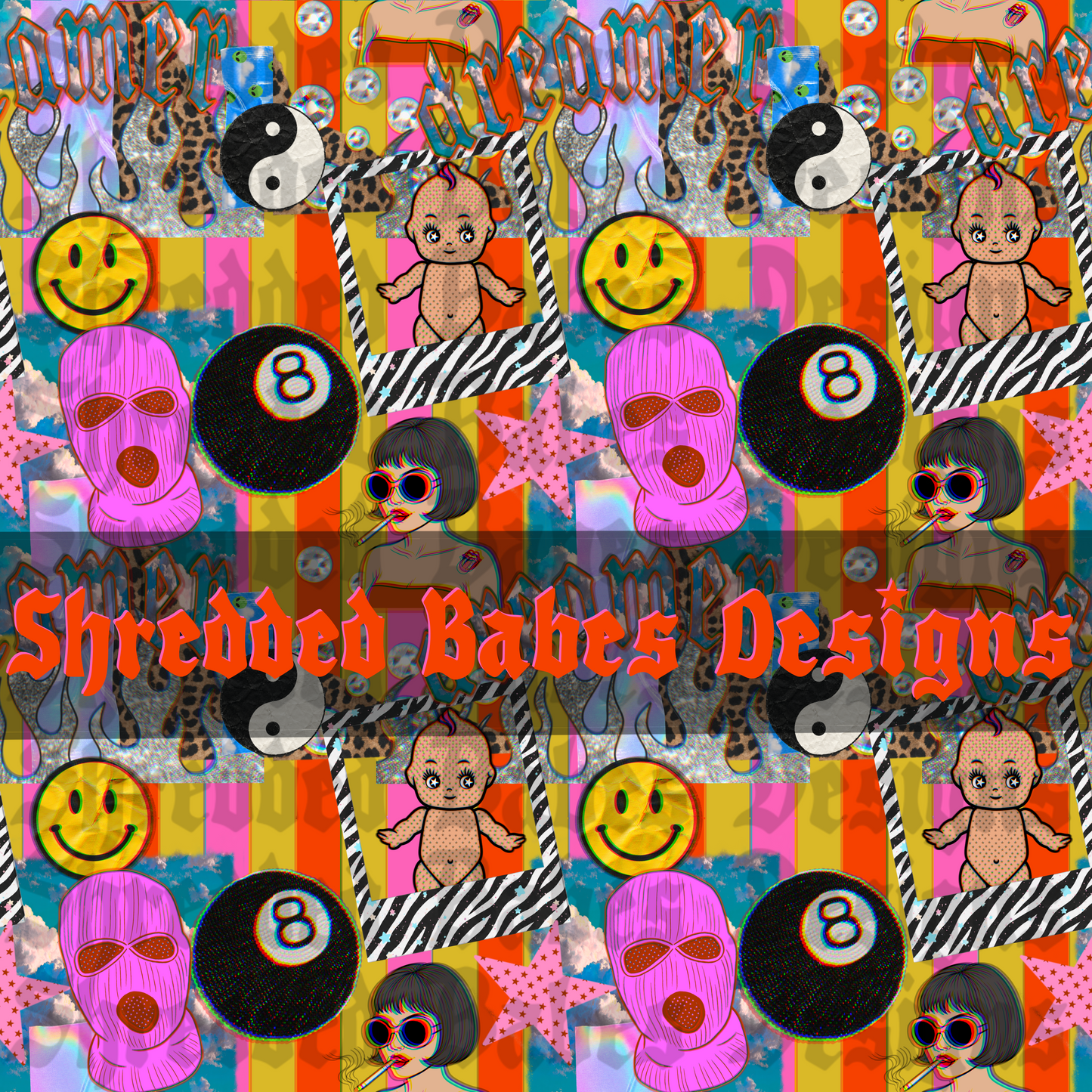 Edgy Y2K Seamless (COMMERCIAL USE)