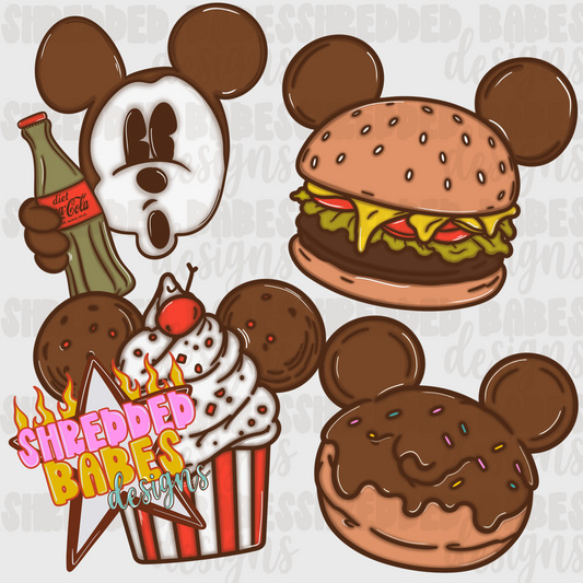 Mouse Food Clipart Set