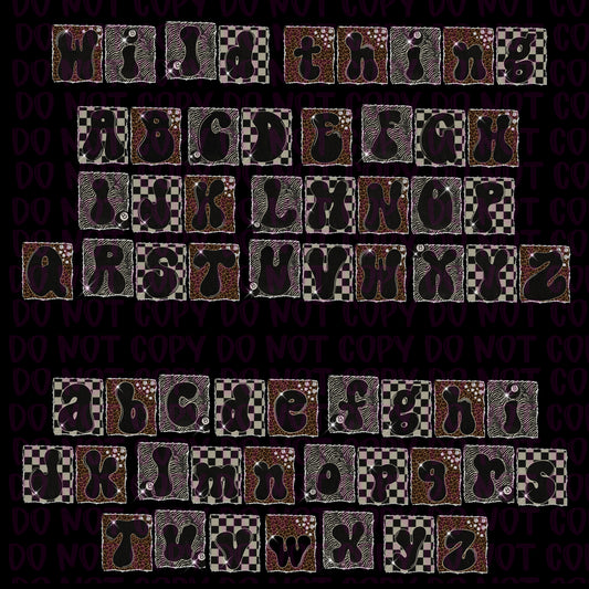 Wild Thing OTF & PNG Files