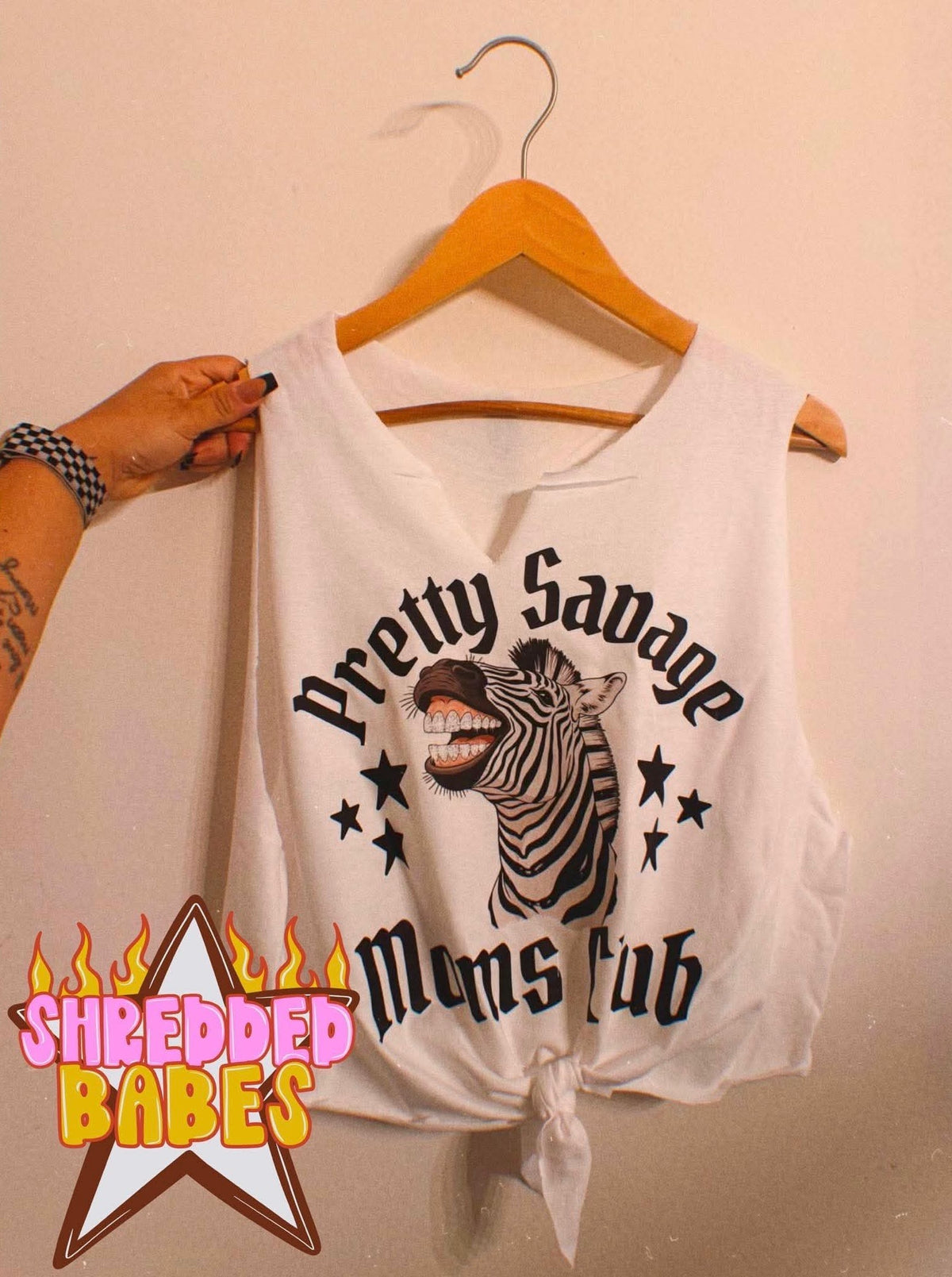 Pretty Savage Moms Club Tank Medium • RTS