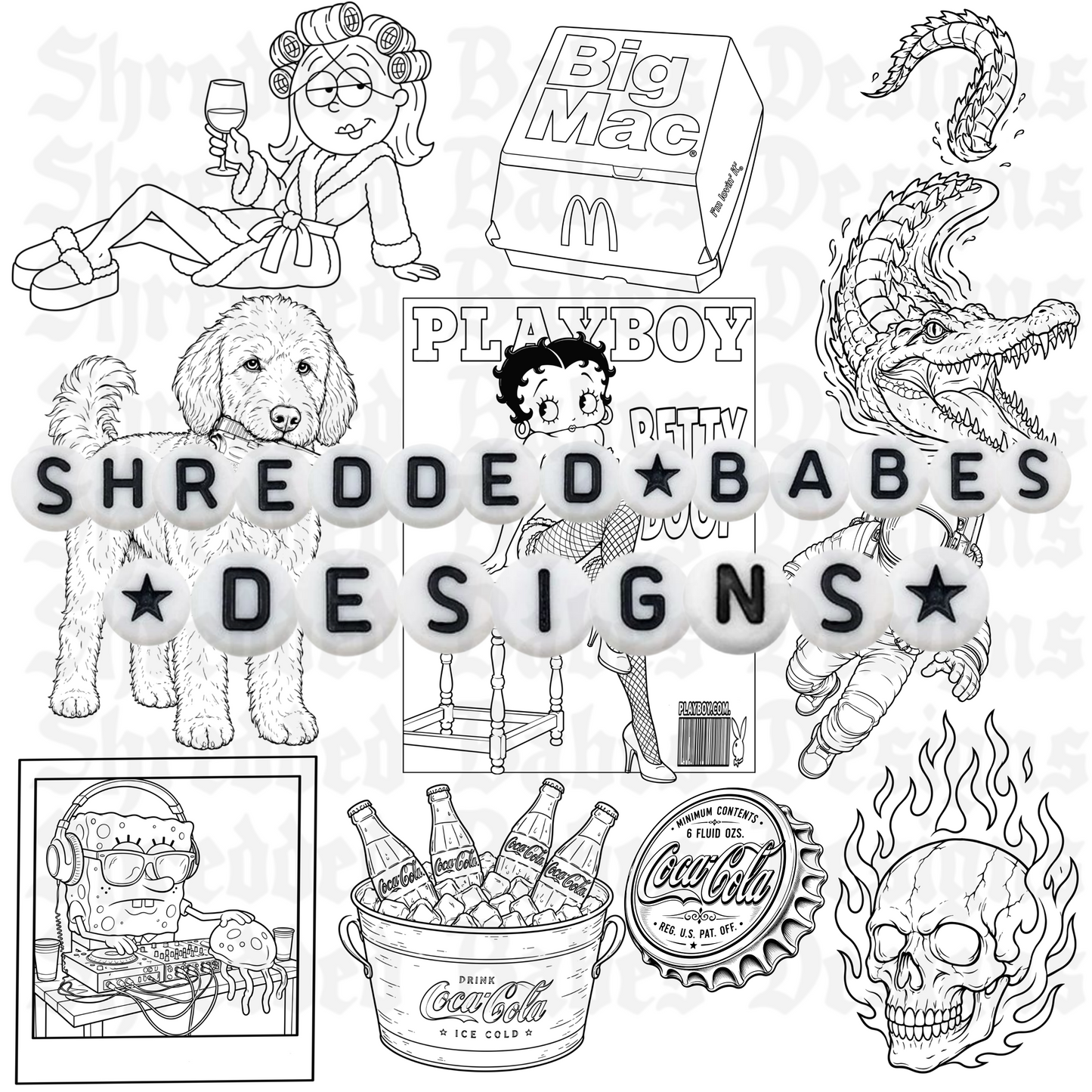 2K Chaotic Bundle Procreate Stamps