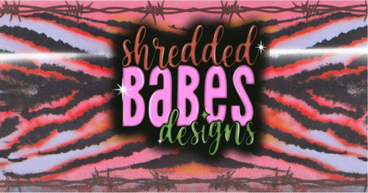 Airbrush Background — Tiger Stripe Barbed Wire
