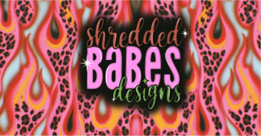Airbrush Background — Leopard Flames