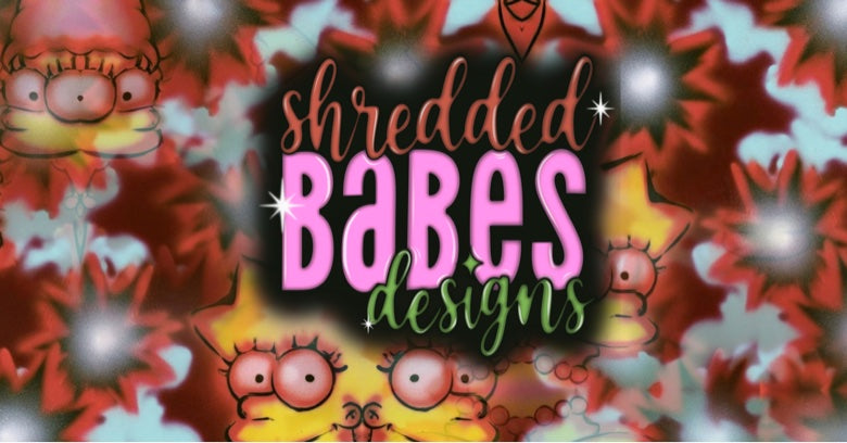 Airbrush Background — Cartoon Girl Starburst