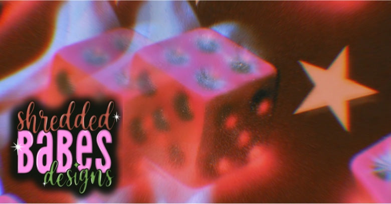 Airbrush Background — Pink Dice