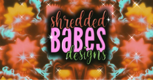 Airbrush Background — Sunset Starburst