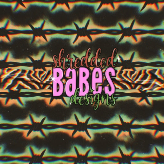 Barbed Zebra Background