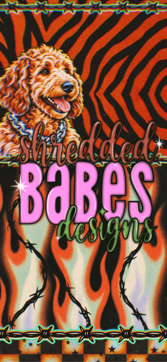 Golden Doodle Flame Zebra Phone Wallpaper