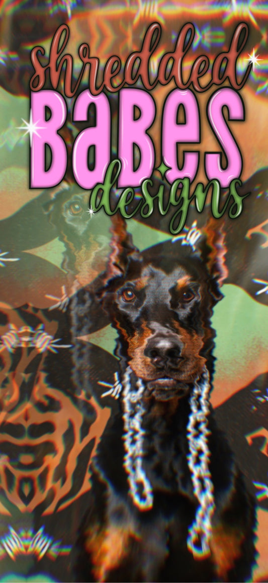 Camo Doberman Phone Wallpaper