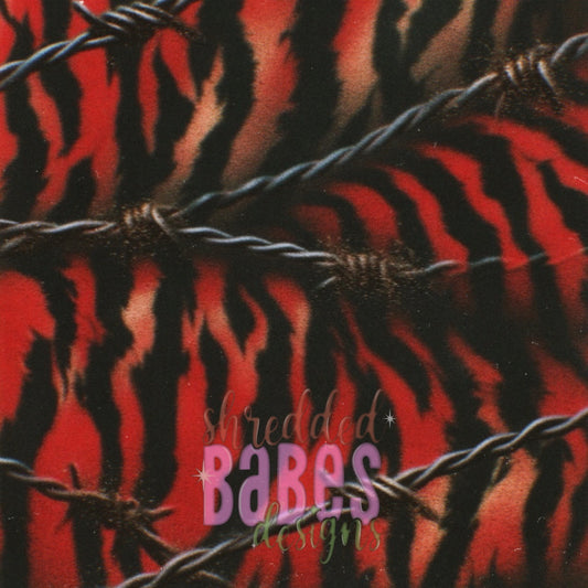 Christmas Background — Barbed Red Tiger