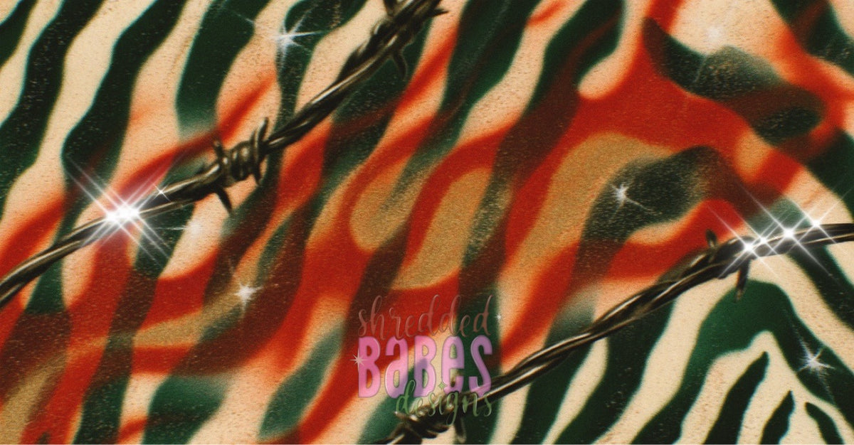 Christmas Banner — Barbed Zebra Flames
